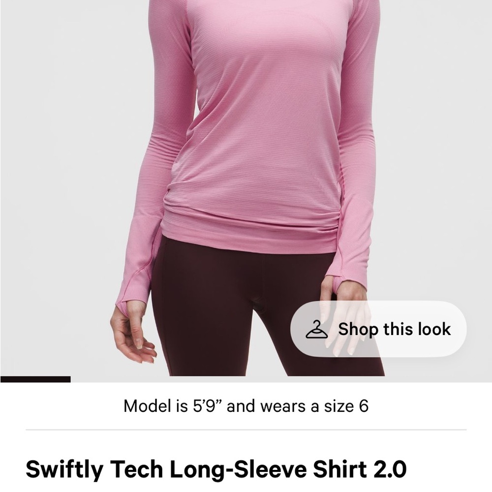 NWT lululemon Swiftly Tech Long Sleeve 2.0